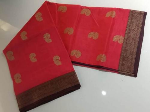 PMK 1000 BUTTA SILK COT. SAREES